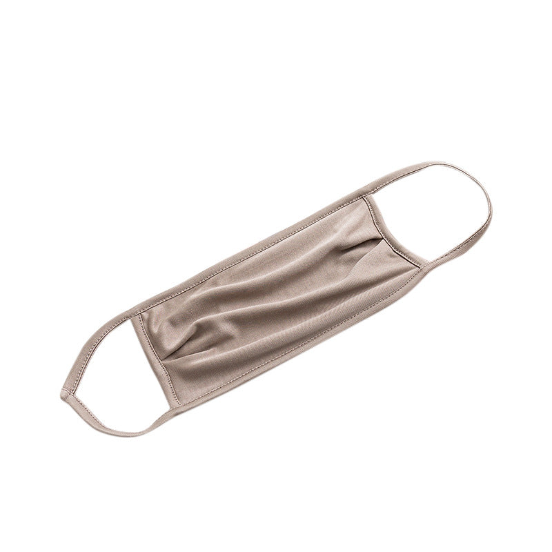 Light Luxury Mulberry Silk High-end Anti-smog Mask Women‘s Refreshing Breathable Dust-proof and Windproof Face Cover Accessories