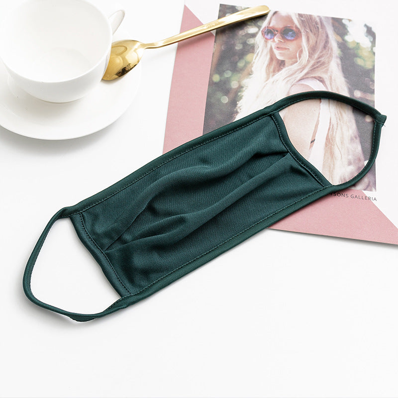 Light Luxury Mulberry Silk High-end Anti-smog Mask Women‘s Refreshing Breathable Dust-proof and Windproof Face Cover Accessories