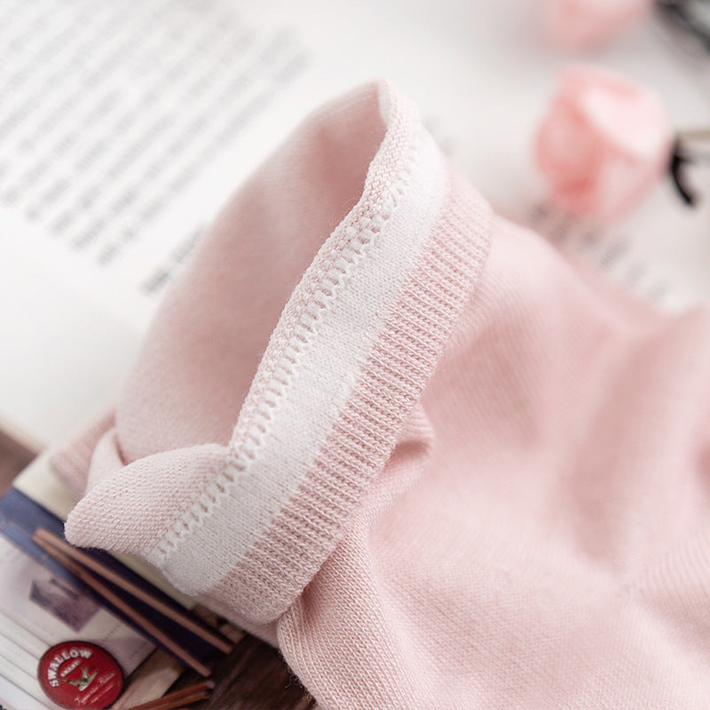 2025 Multi-color Basic Women's Silk Breathable Deodorant Solid Color Short Tube Socks