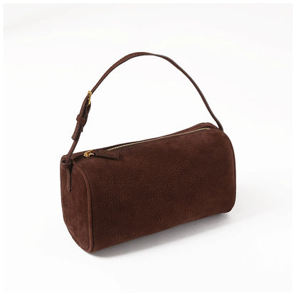 Black Coffee Minimalist 90s Casual Loose Shoulder Pencil Leather Bag