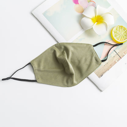 Candy-colored Silk Face Mask for Dust And Sun Protection Men and Women's Fashion Windproof Mulberry Silk Mask Accessories